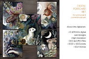 The Dark of Winter Illustration Set, an Animal Illustration by The Dutch Lady Designs (Thumbnail 6 of 7)