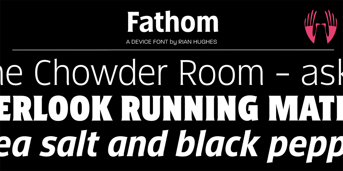 Fathom, a Sans Serif Font by Device (Photo 10 of 11)