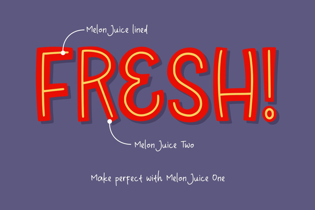 Melon Juice - Freshty Font preview 5
