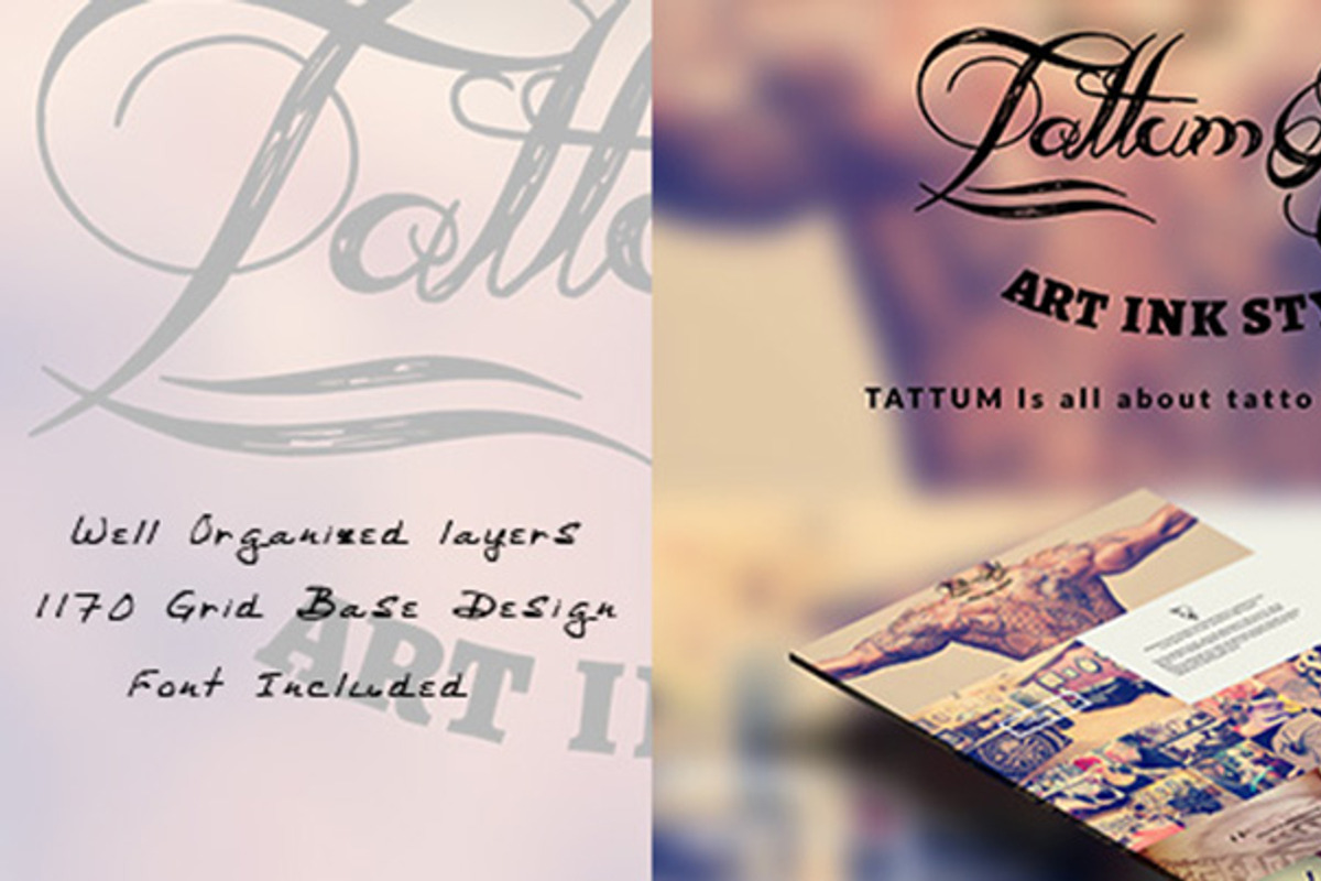 Tattum - Multi-Purpose One Page Psd, a Landing Page Template by Tetuko Themes (Photo 1 of 3)