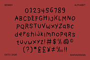 Bennsy - Messy Handwritten Font, a Handwritten Font by Marvadesign (Thumbnail 4 of 10)