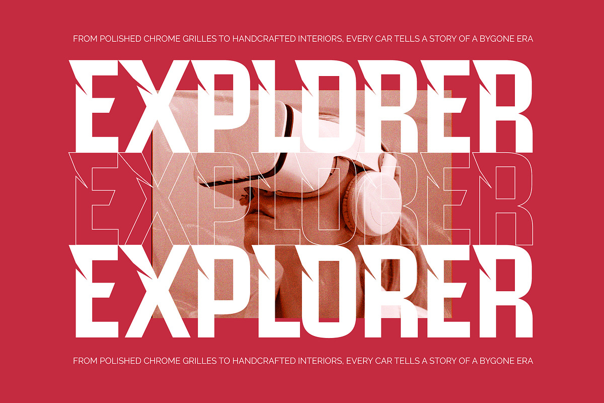 Chiteror Futuristic Display Font, a Sans Serif Font by timelesstype.co (Photo 7 of 20)