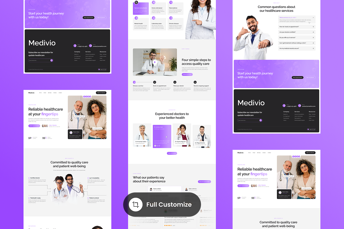 Medivio - Healthcare Landing Pages preview 3