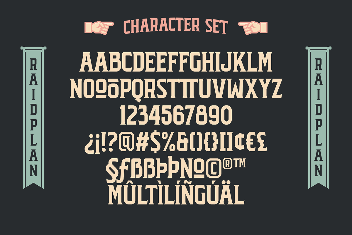 Raidplan Typeface, a Sans Serif Font by 24Design Studios (Photo 3 of 5)