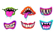 Cartoon Halloween monster jaws, a Seasonal Illustration by Seavector Studio (Thumbnail 1 of 3)
