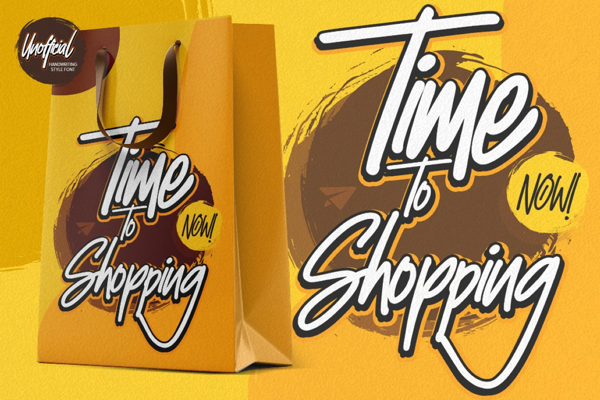 Unofficial - Brush script font, a Script Font by Gassstype (Photo 5 of 8)