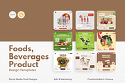 Foods, Groceries, Canva Templates, a Social Media Template by Exceptionalways (Thumbnail 2 of 10)