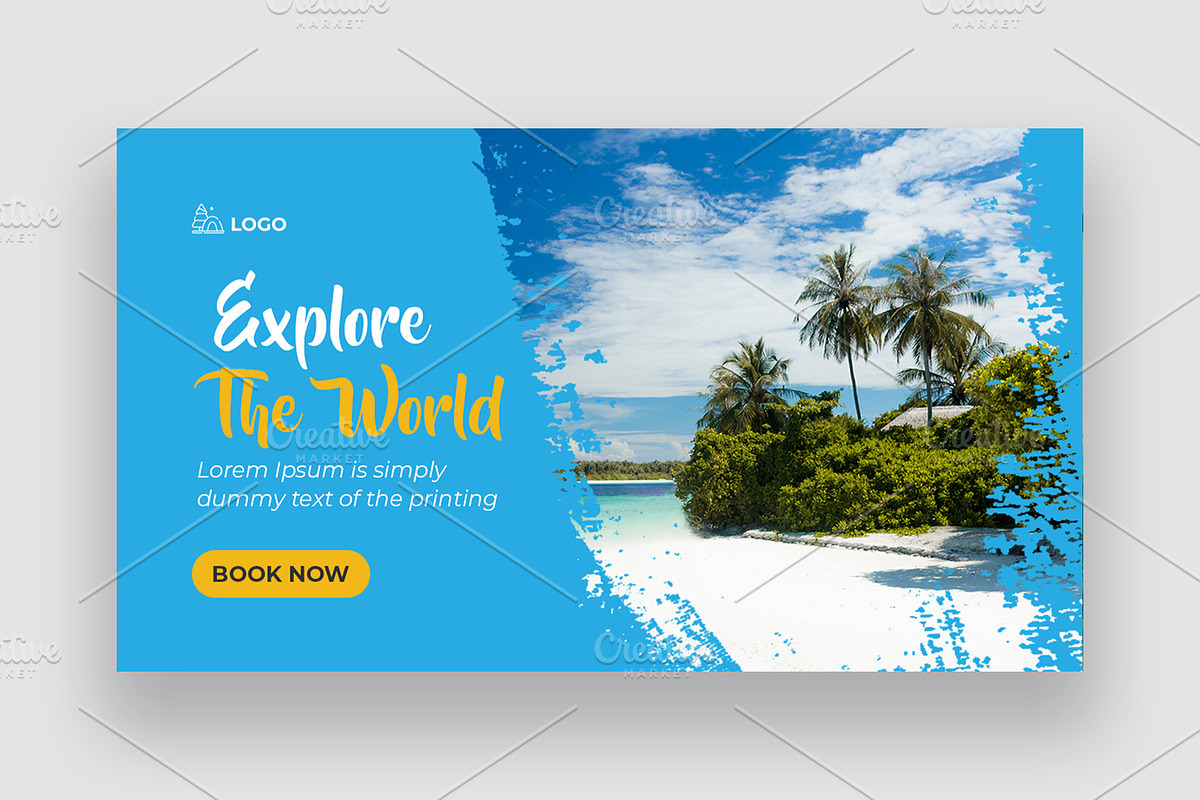 Travel Youtube Thumbnail Bundle, a Social Media Template by Shahjahangdb1 (Photo 11 of 21)