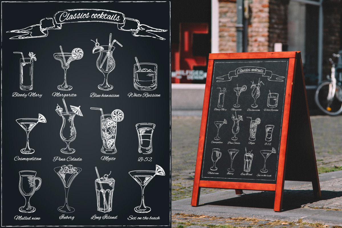 Classic Cocktails, Alcohol Drinks, a Food Illustration by Tatti Graphic Studio (Photo 3 of 4)