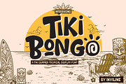 Tiki Bongo - Tropical Display Font, a Handwritten Font by Inviline.co (Thumbnail 1 of 13)