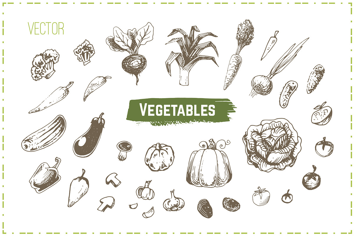 Hand-drawn Cooking and Food Icons, a Decorative Illustration by Margo Miller (Photo 33 of 48)