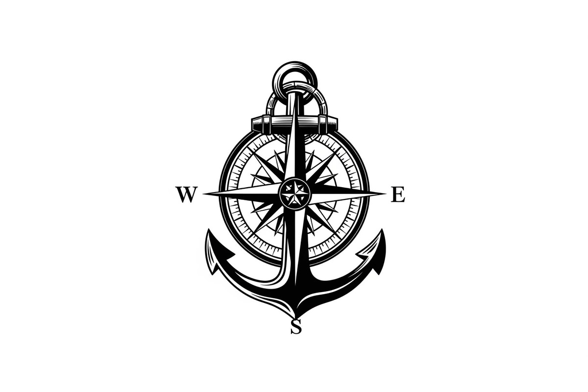 Nautical Anchor Compass Bundle, an Illustration by Creativeshirt (Photo 21 of 31)