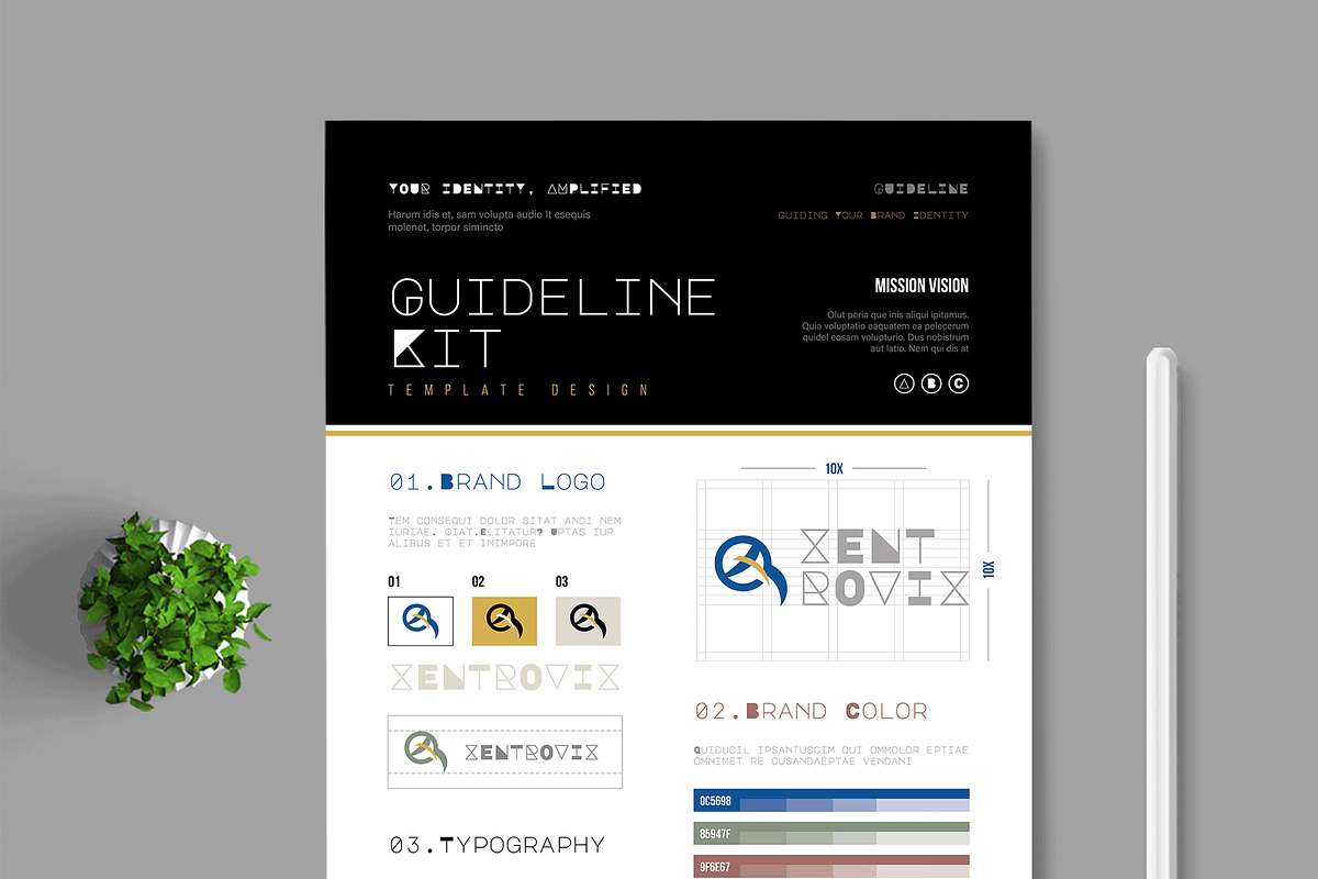Brand Guideline Kit Template Design