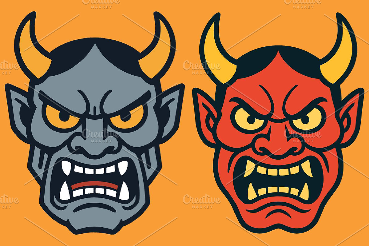 Hannya Oni Masks, a Person Illustration by Deezguizer (Photo 2 of 5)