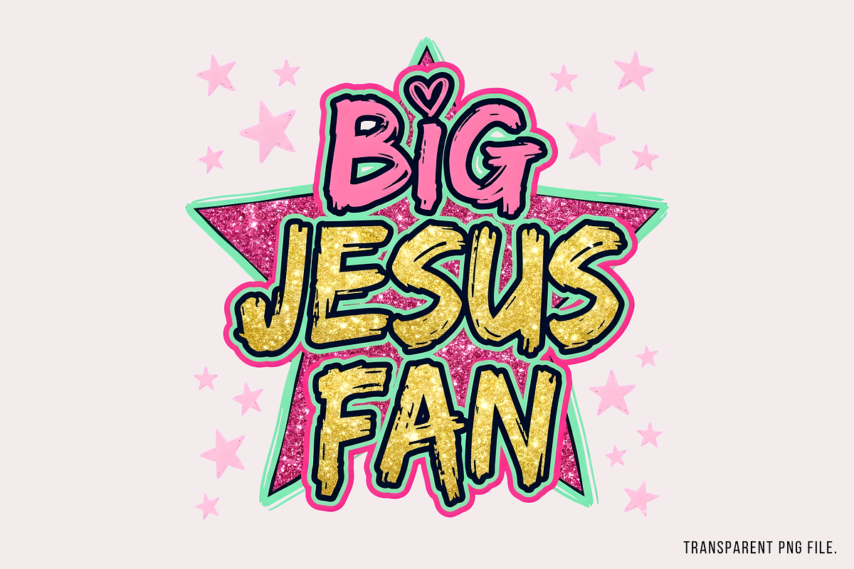 Big Jesus Fan Png, Summer Png, an Object Illustration by Clipart Bloom (Photo 1 of 2)