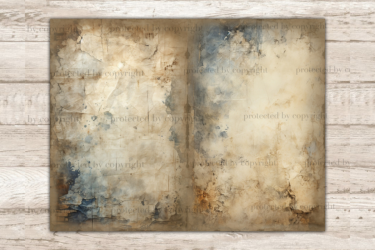 Antique Paper Junk Journal Pages, a Texture Illustration by GlamArtZhanna (Photo 9 of 9)