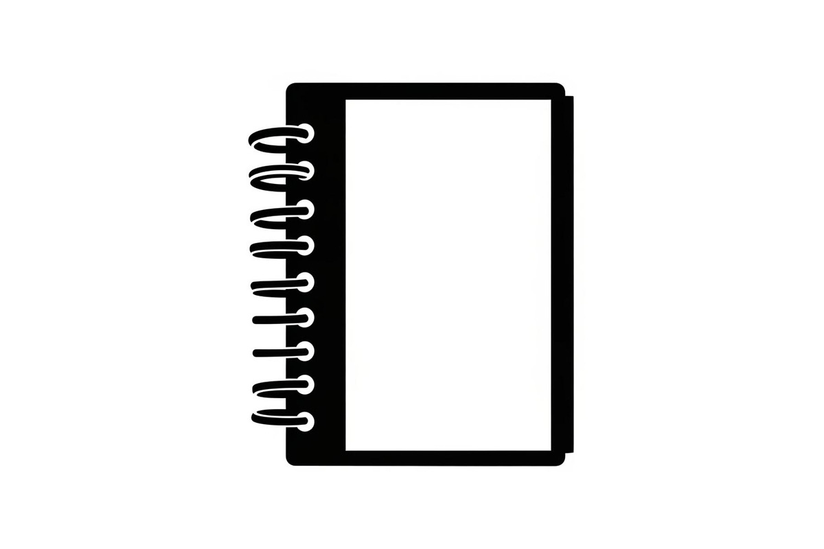 Spiral notebook school silhouette, a Graphic by musafir_fashion (Photo 3 of 10)