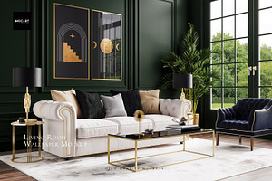 Living Room Wallpaper Mockup v.3