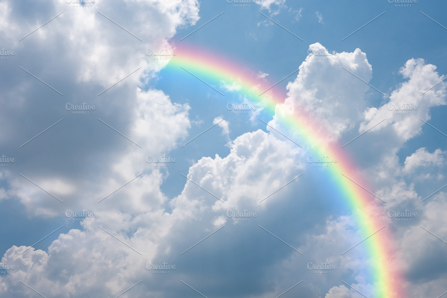 Rainbow and sky background, a Background Photo by Pushish Images