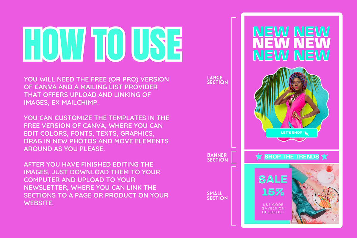 Colorful Newsletter Templates, an Email Template by SunshineStudioBoutique (Photo 3 of 8)