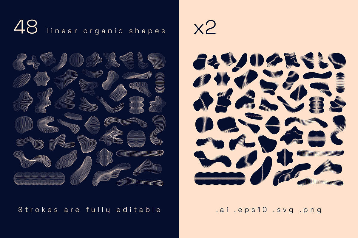 Linear Organic Shapes, an Object Graphic by Léo Alexandre (Photo 2 of 12)