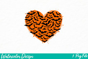 Brushstroke Halloween Bats Png, an Illustration by Watercolor design (Thumbnail 1 of 3)