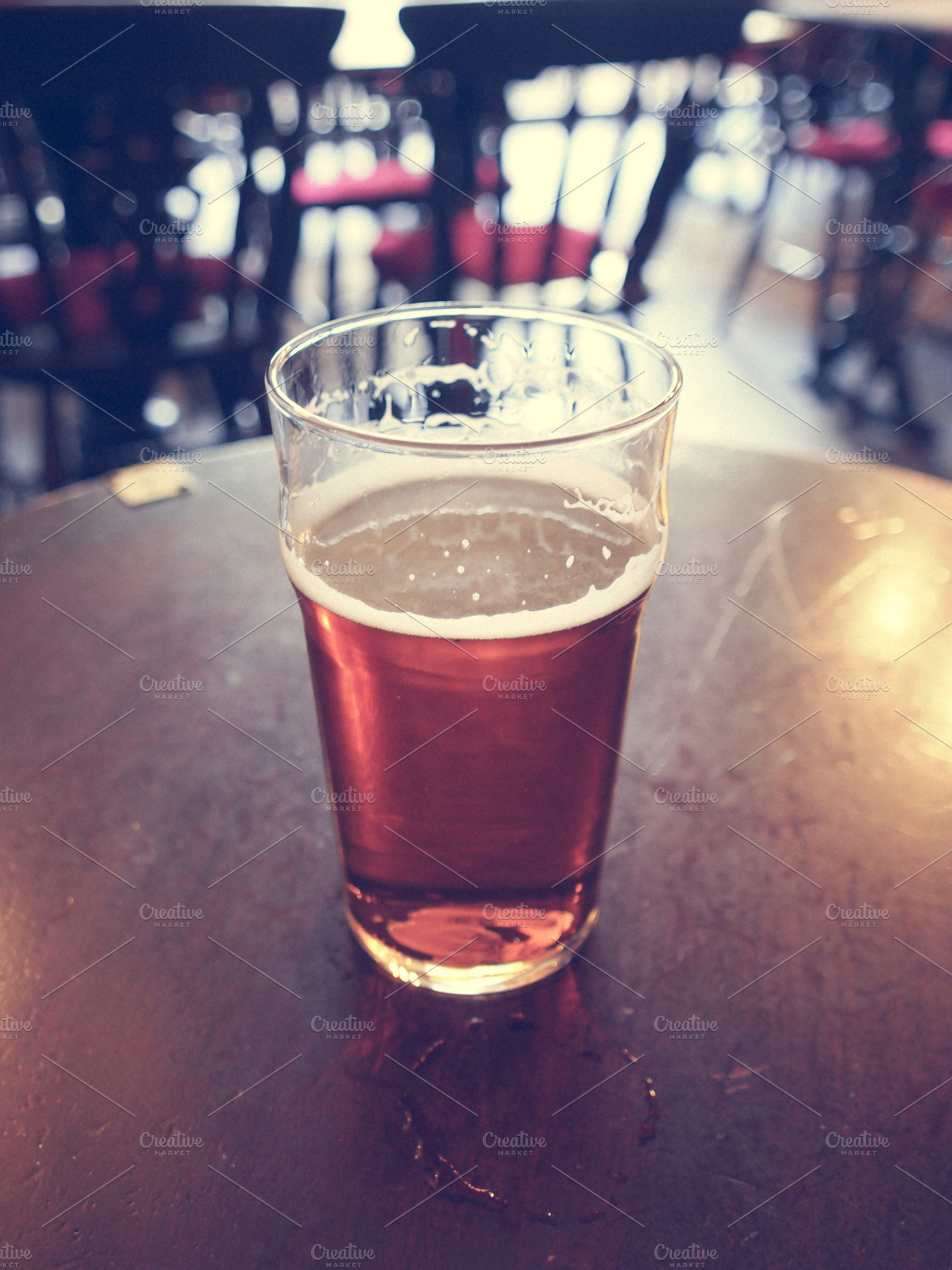 Beer pint stock photo containing beer and bier