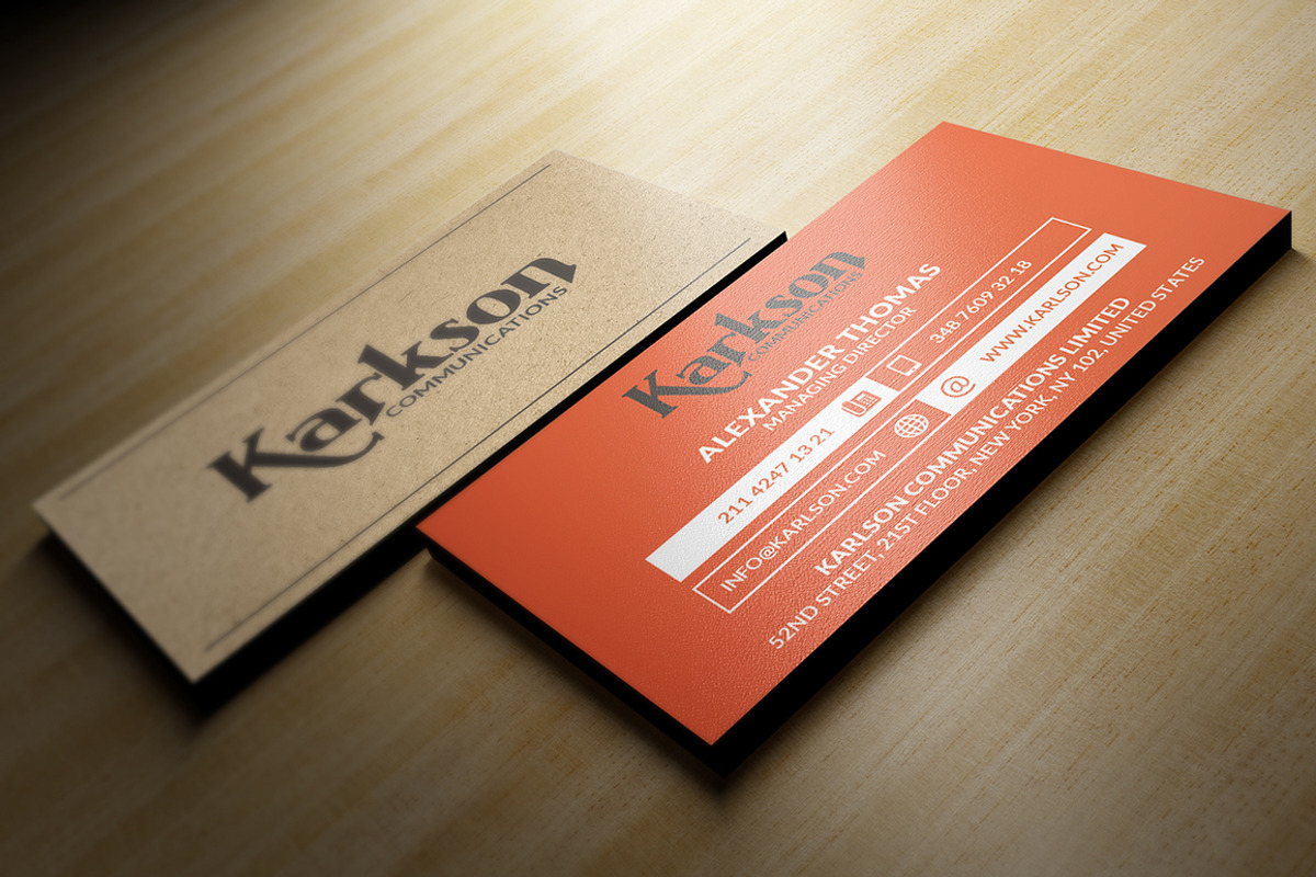 Modern Kraft Paper Business Card, a Business Card Template by Marvel (Photo 4 of 4)
