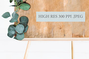 Easel Wood Sign Mockup - Eucalyptus, a Product Mockup by Harbor Design Co (Thumbnail 2 of 2)