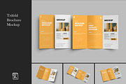 Trifold Brochure Mockup, an Advertising Mockup by SimpangGraphics (Thumbnail 1 of 5)