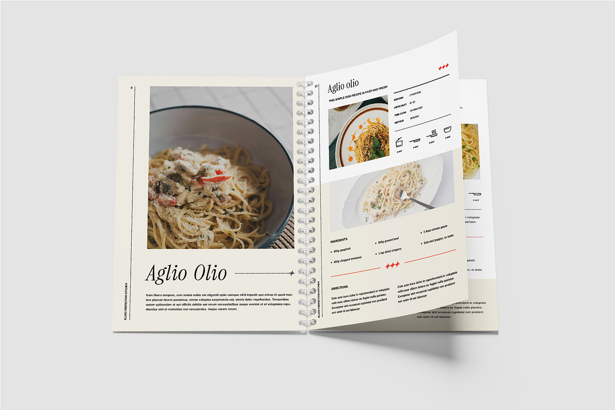 Aesthetic CookBook / Recipe Template, a Magazine Template by TMint Play (Photo 8 of 10)