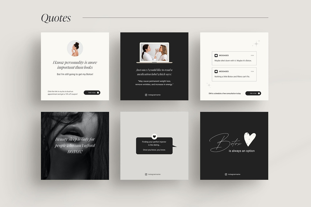 Nurse Injector Instagram templates, a Social Media Template by LiliesandBerries (Photo 7 of 22)