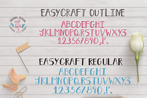 Easycraft 2 Fonts Regular - Outline