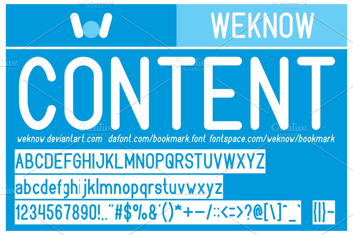 bookmark font preview 2