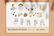 One Line Art Woman Boho, a Person Illustration by velychko.ua (Thumbnail 4 of 8)