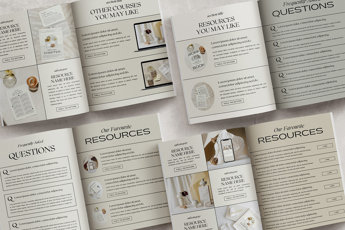 Aesthetic Ebook Template CANVA, a Magazine Template by Studio Loire (Photo 12 of 17)