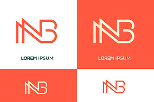 Monogram Icon Logo NB