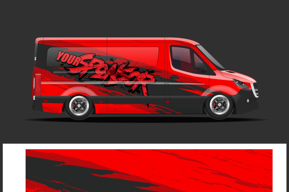 Car wrap vector graphic  for racing, a Texture Illustration by CarWrap design (Photo 3 of 3)