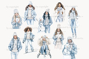 Winter Wonderland Clip Art Bundle, a Person Illustration by GlamArtZhanna (Thumbnail 5 of 8)
