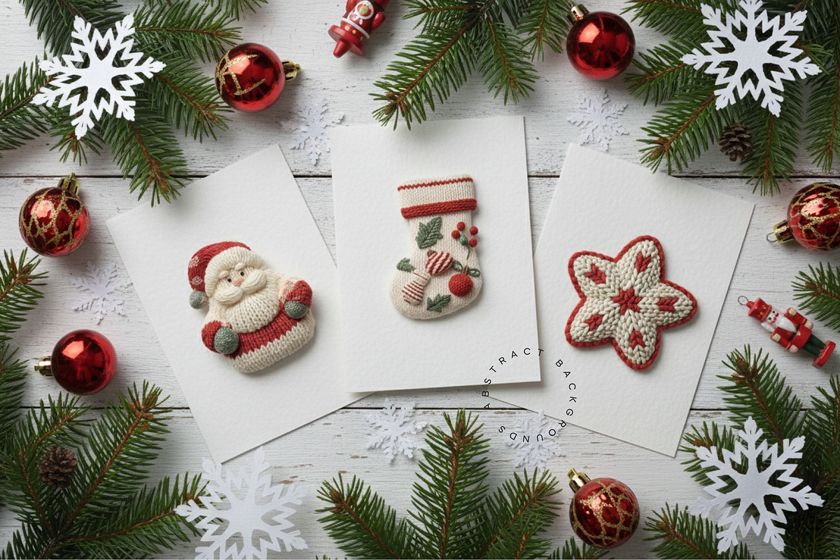 3D Knitted Christmas Icons Set, a Solid Icon by Lumeno (Photo 3 of 6)
