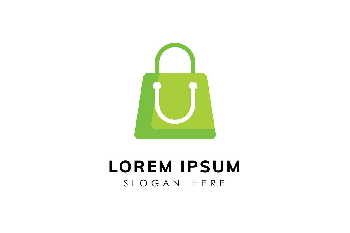 happy shop logo design concept, a Branding & Logo Template by Distrologo