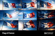 Flag of France. 28 images, an Object Illustration by Handmadefont (Thumbnail 2 of 9)