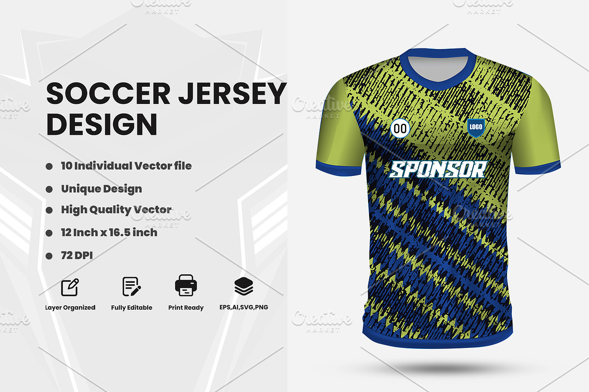 Soccer & Football Uniform Design, a Sport Illustration by samsulpassive (Photo 1 of 4)