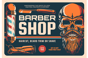 Barbershop, Haircut, Beard Shave