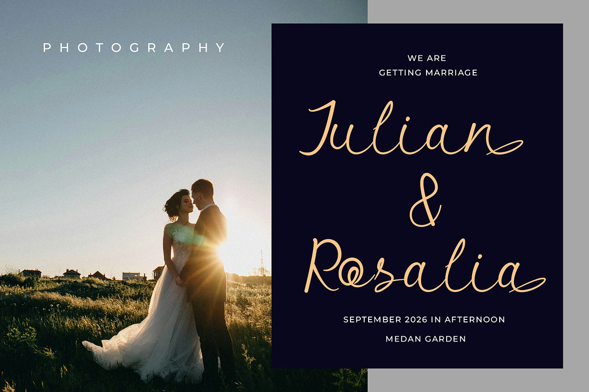 Huansa Modern Script Font, a Script Font by Bilahstudio (Photo 3 of 11)