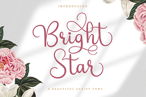 Bright Star | Beautiful Script Font