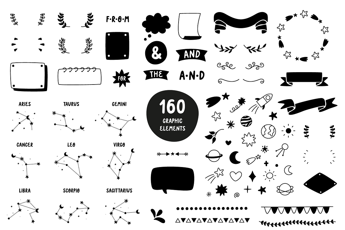 Space walk | Playful font, a Font by JuliaVolkova (Photo 4 of 9)