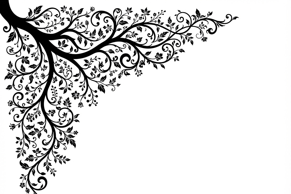 50 Tree Branch Corner Silhouette, a Decorative Illustration by Amazin_art (Photo 2 of 27)