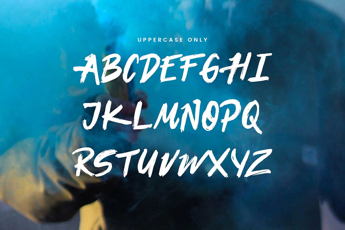 Destroyer — Brush Font preview 2