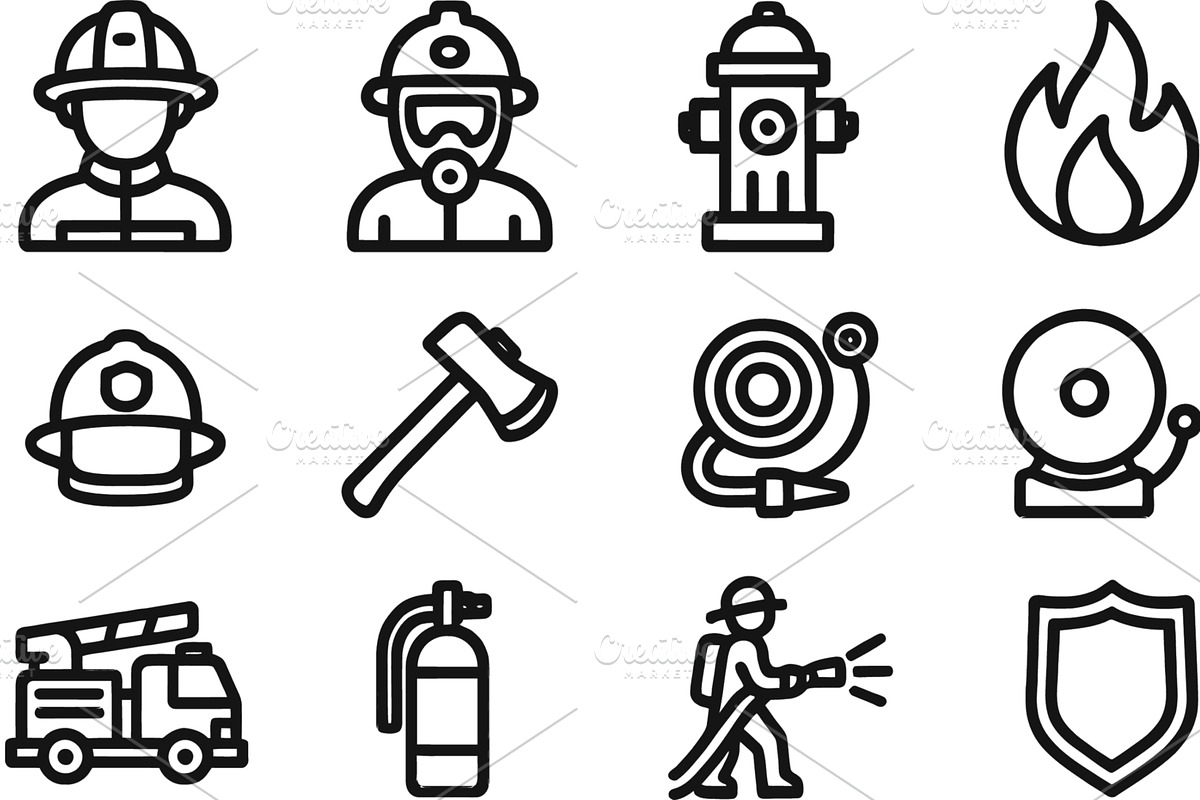 Fire safety vector illustration with, an Illustration by ZinetroN